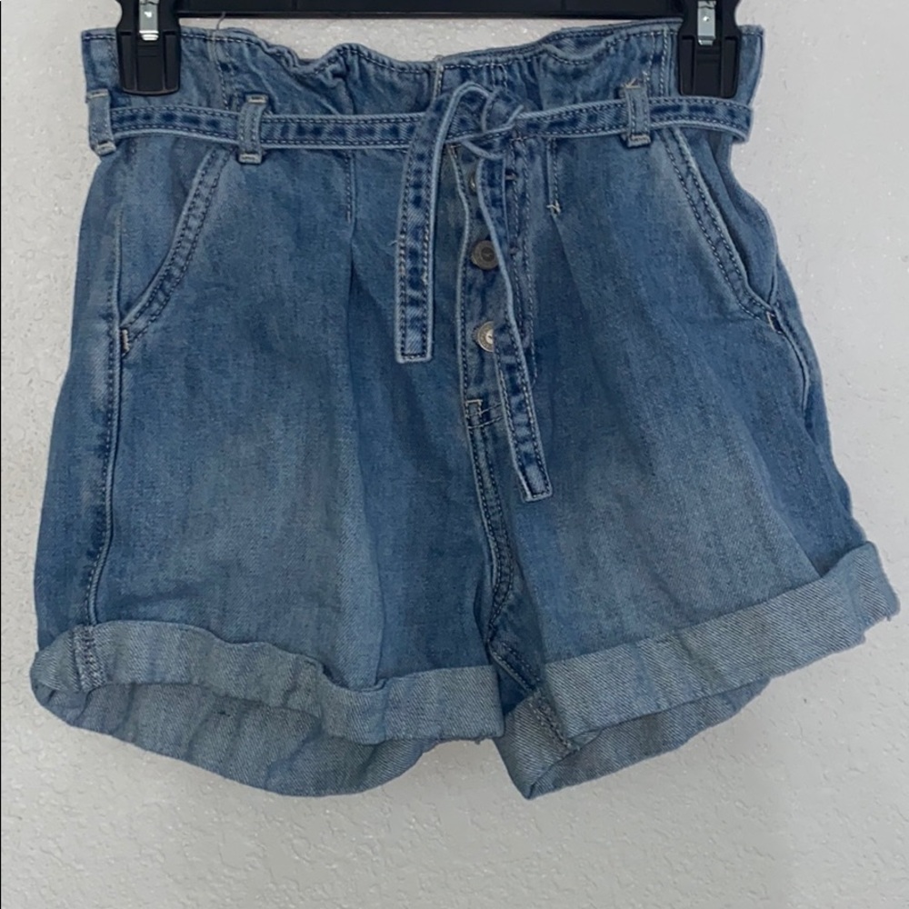 Hollister Ultra High Rise Blue Jean Shorts